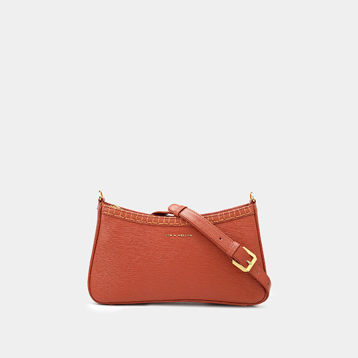 TORY BURCH shops Orange/Brown Leather Hobo bag