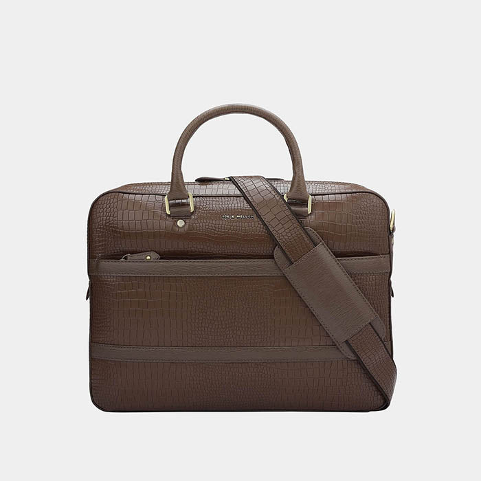 Lerone Computer Bag - Brown