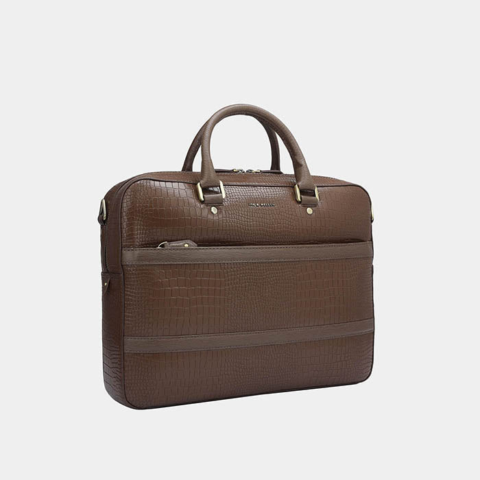 Lerone Computer Bag - Brown