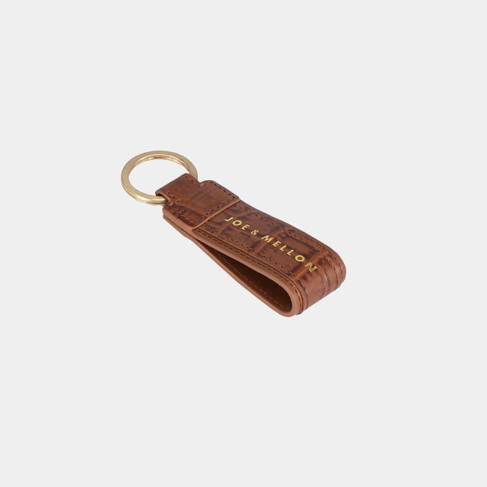 Arden Mens Wallet & Key Chain Gift Set- Cognac