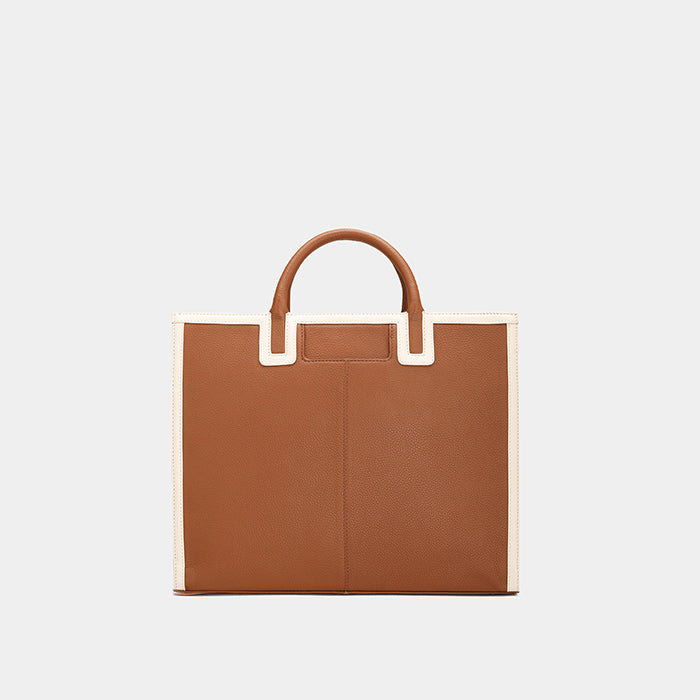 Amelia Book Tote - Cognac