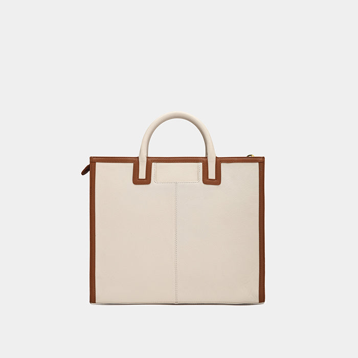 Amelia Book Tote - Off White