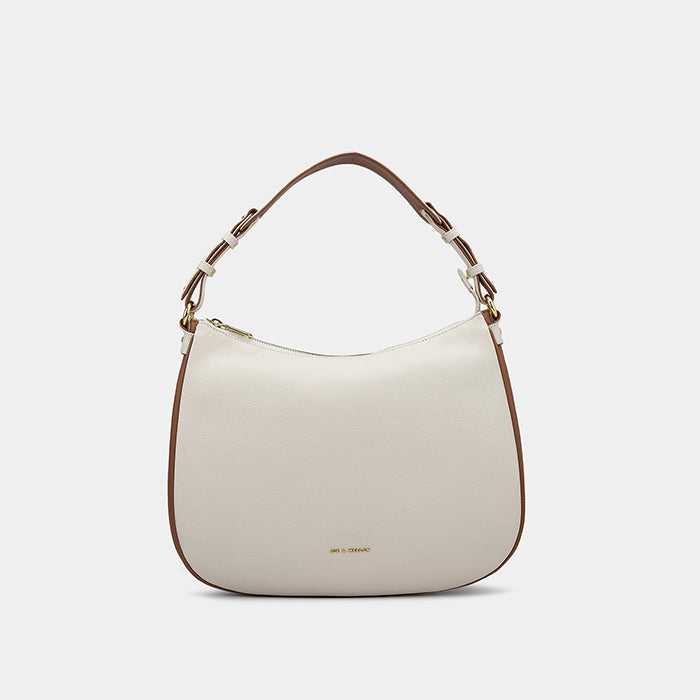 Keyla Hobo - Off White & Cognac