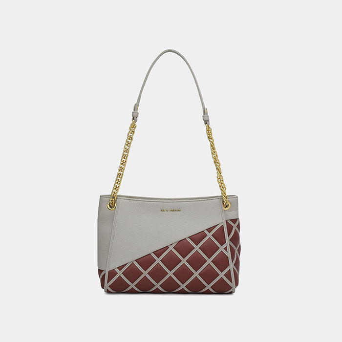 Eisley Ladies Bag - Grey & Wine