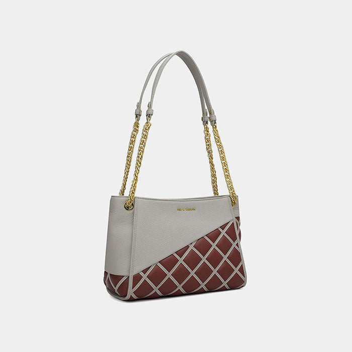 Eisley Ladies Bag - Grey & Wine