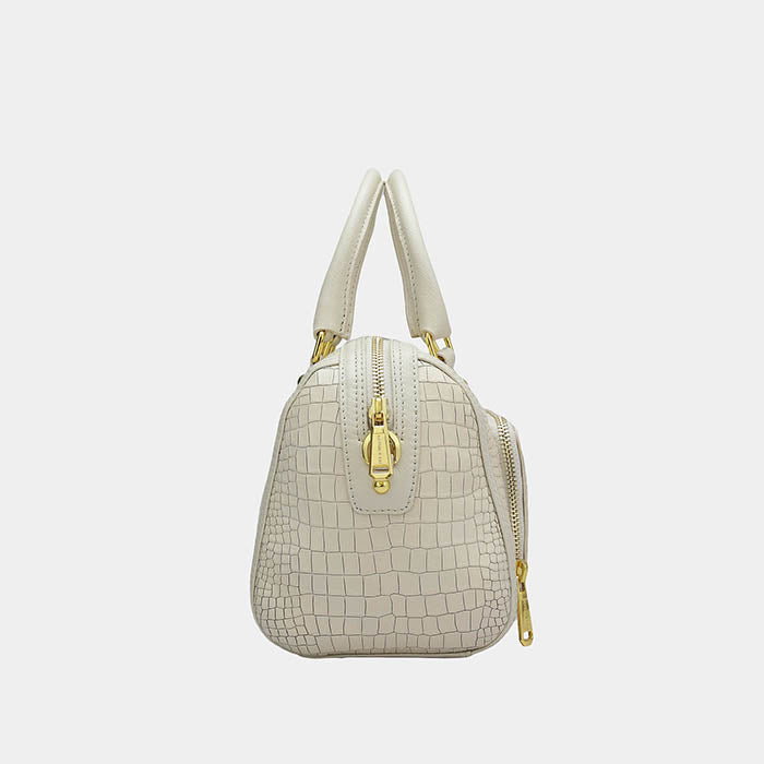 Camila Satchel Bag - Cream