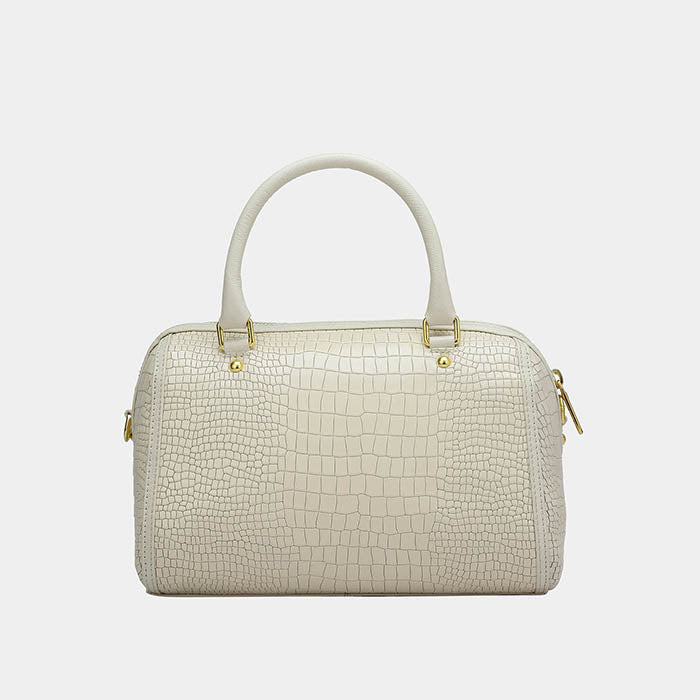 Camila Satchel Bag - Cream