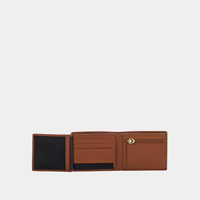 Luca Mens Wallet - Cognac